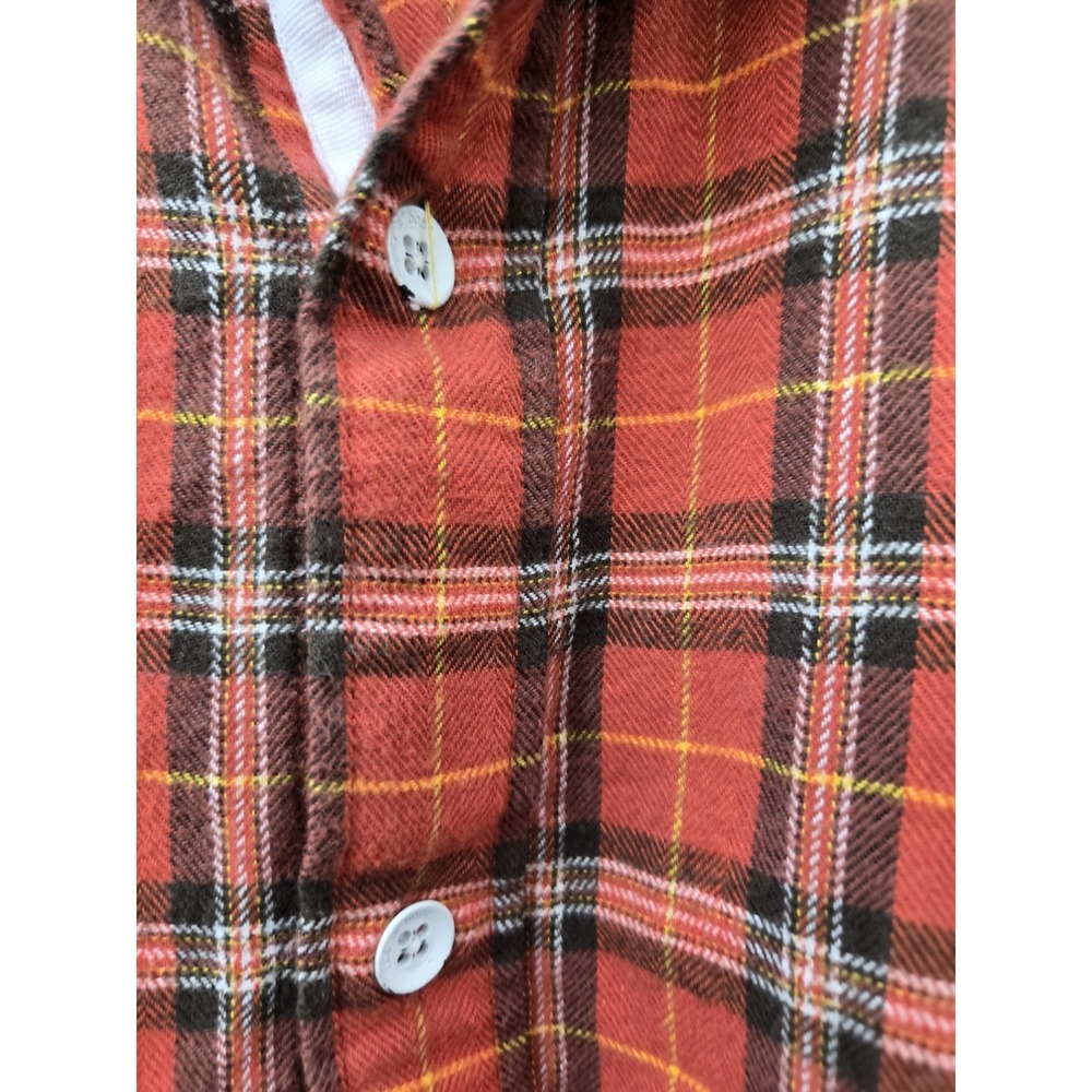 Rag And Bone Pursuit Rove Flannel Plaid Button Down Shirt Mens Large Red - Picture 6 of 13